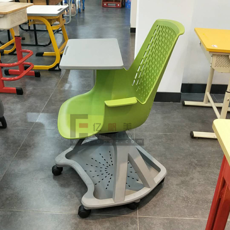 Modern Plastic Sketching Tablet Office Training Chair with Writing Pad
