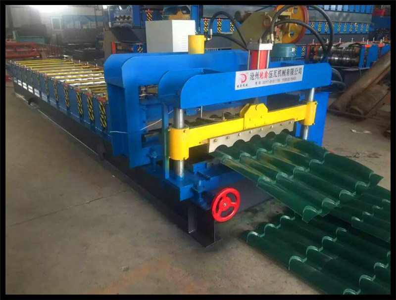 Step Roof Tile Glazed Tile Roll Forming Machinery