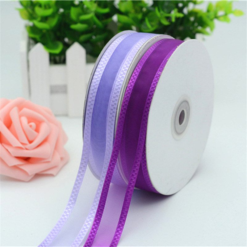 Custom Veil Organza Ribbon for Wedding Decoration