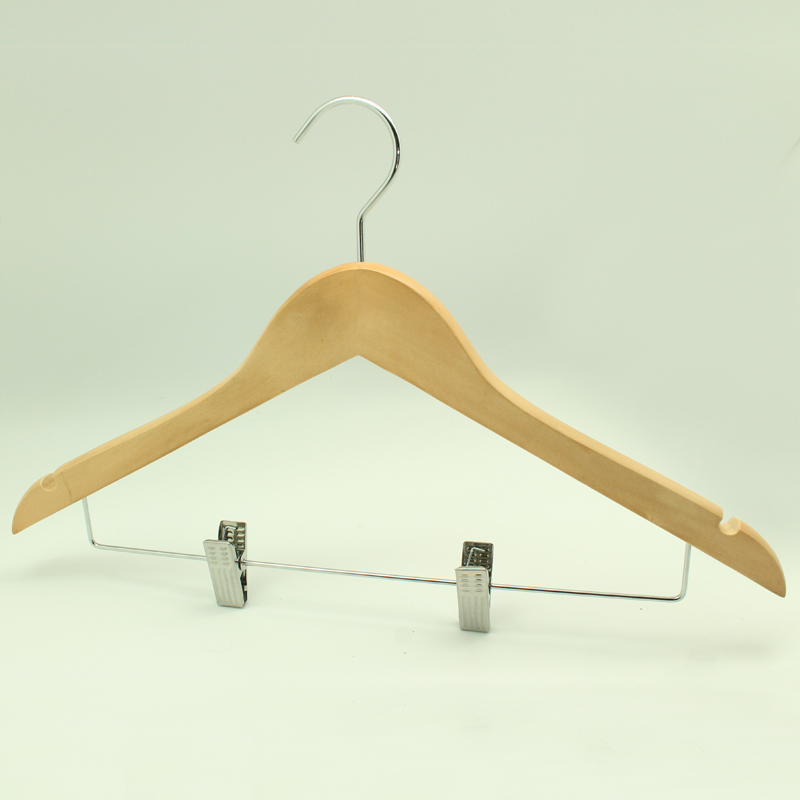 Bamboo Hanger with Clips