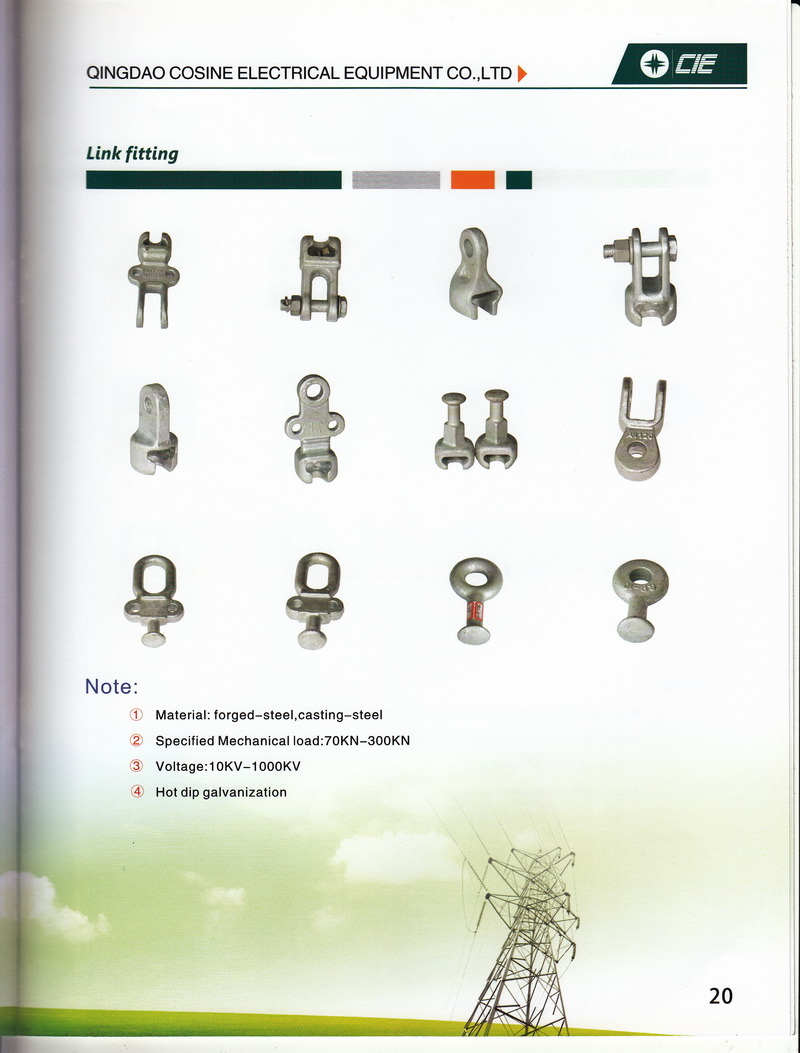 120kn Socket Clevis for Pole Line Hardware/Hot DIP Galvanized Socket Clevis