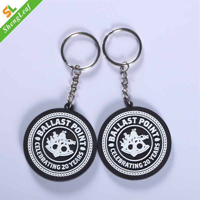 Promotional Custom No Minimum Cheap Rubber Soft PVC Logo Keychain