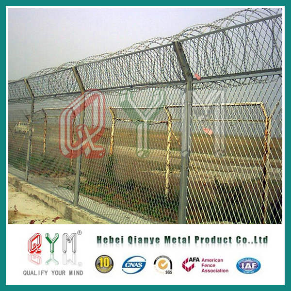 High Security Galvanized Chain Link Fence/ PVC Coated Garden Fence