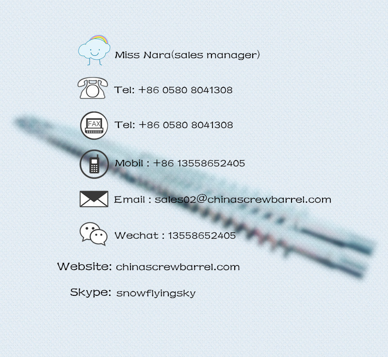 PVC PP PE ABS Injection Molding Machine Screw Barrel