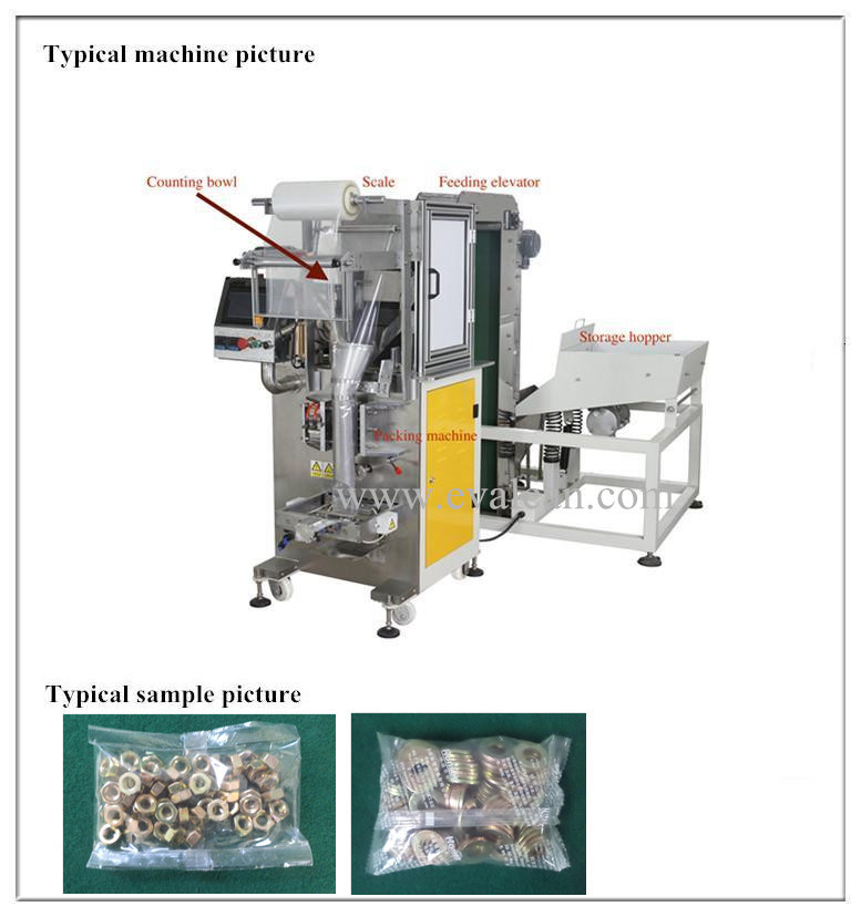 Automatic Multi-Function Metal Hardware Parts, Spare Parts Mixing Packing Machine