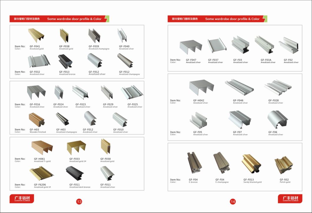 Aluminum and Wood Profile Extrusion Aluminum Profiles for Windows and Doors