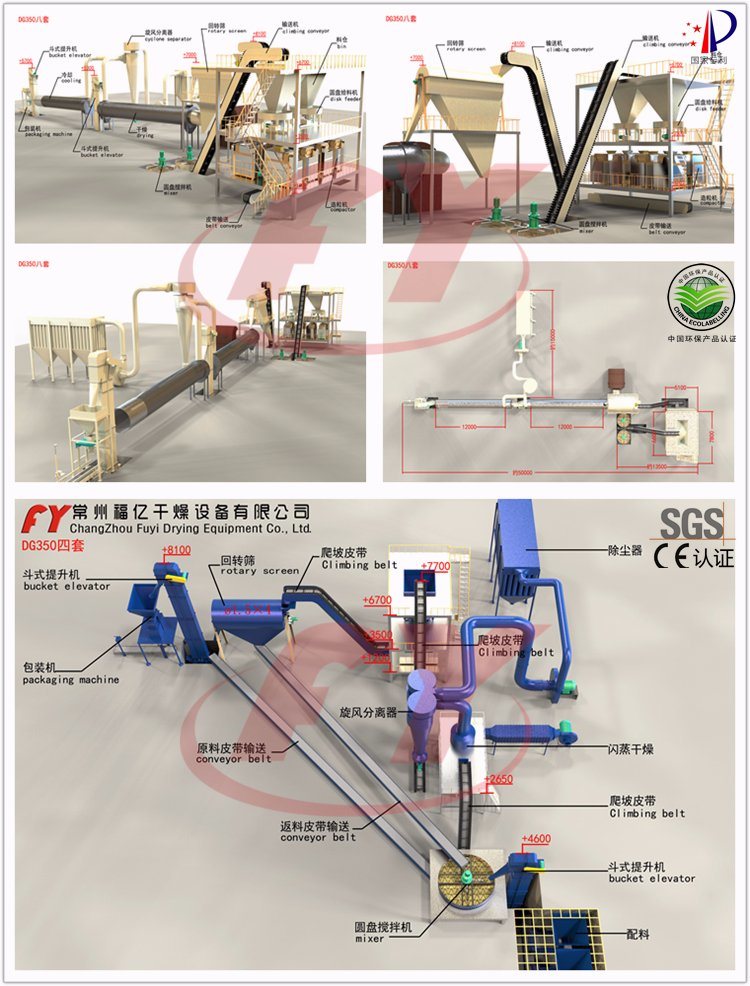 Ammonium sulfate fertilizer granulator machine