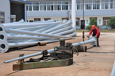 3mm 4mm 5mm Thickness Galvanized Steel Electric Pole