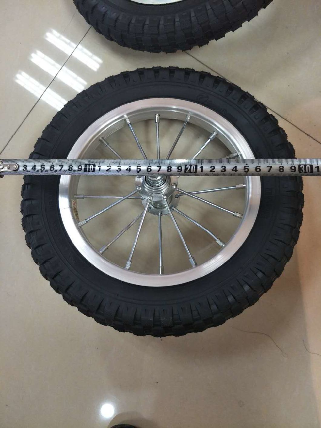 Pneumatic Rubber Tyre 12'' with Inner Tube Bike Rim