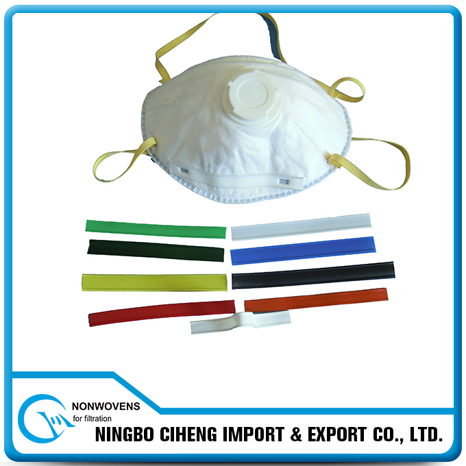 Yellow Colored Plastic Double-Core Nose Wire for Surgical Face Mask