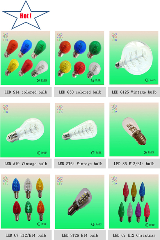 LED St26 E14 Base Refrigerator Light S8 9LED Indicator Lamp Bulb