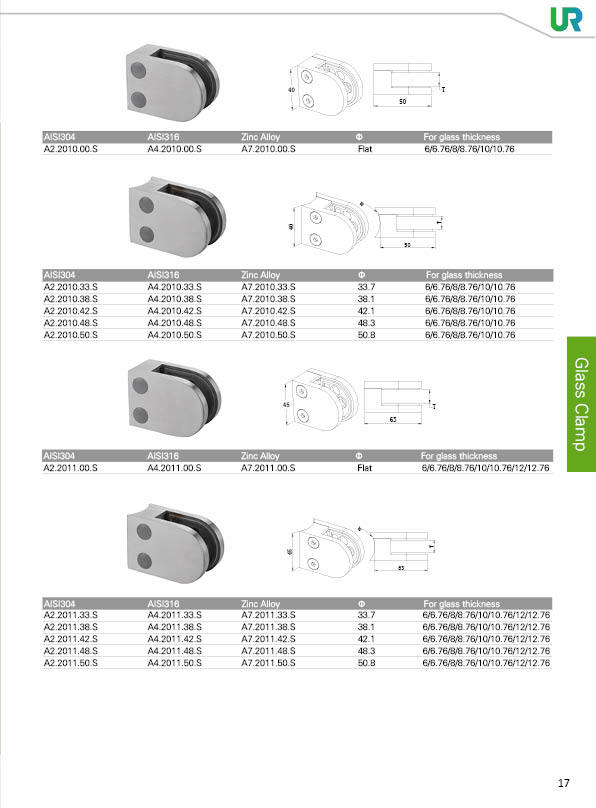 Stainless Steel Balustrade Glass Adaptor