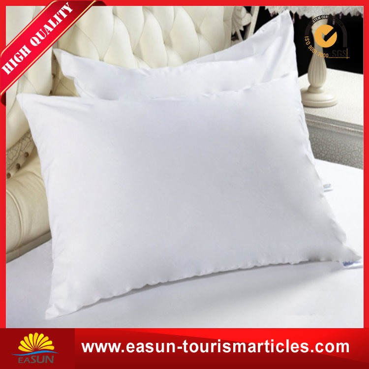 Standard Size White Duck Down Pillow for Hotel Pillow Aviation