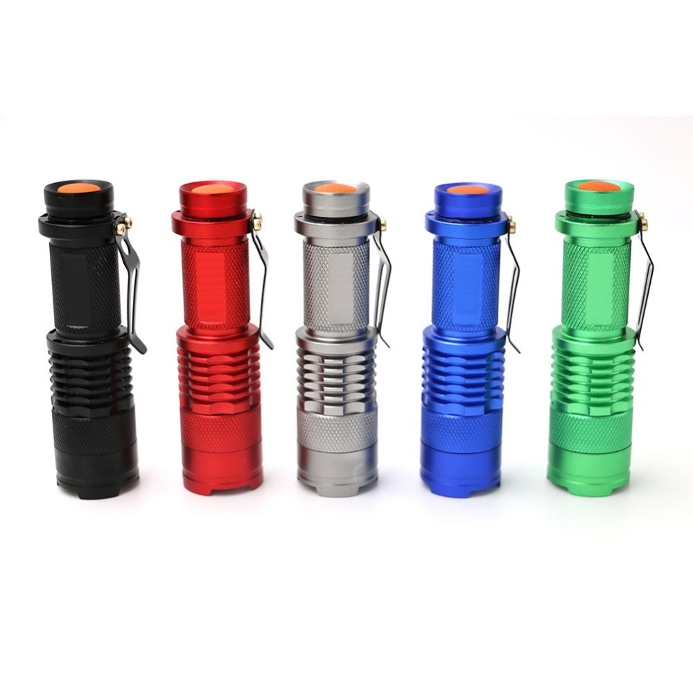 Customized Color Logo Mini Zoom LED Flashlight Sk68