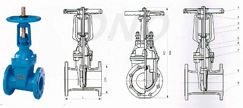 Flexible Seal Manual Gate Valve with Flanged