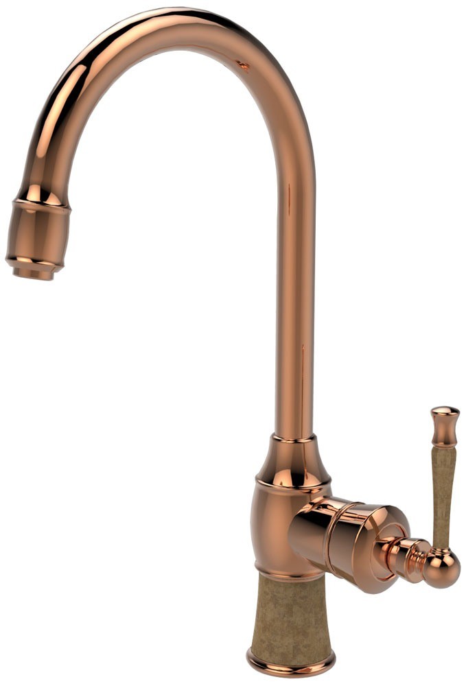 Golden Color Cold and Hot Water Single Handle Kitchen Mixer