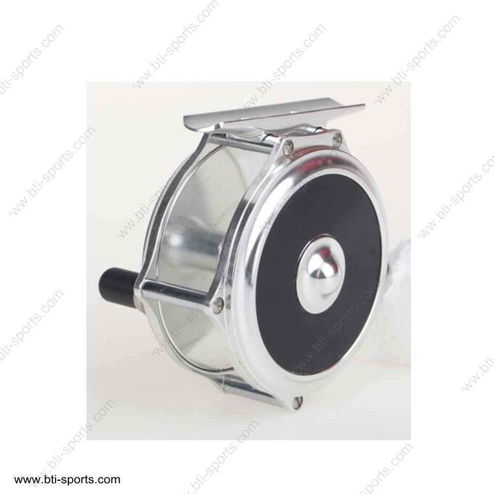 CNC Machine Cut Aluminum Double Face Classic Click Stop Clicker Fly Reel 02A-CNC-Iiidf