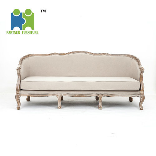 (KIMBERLEY) Simple Design Wooden Foot Three Seats Sofa