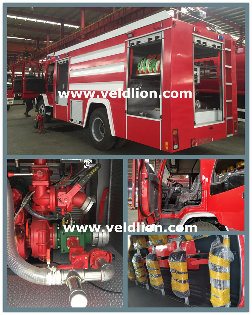 HOWO 4X2 Multi-Function Fire Truck with Lifting Crane