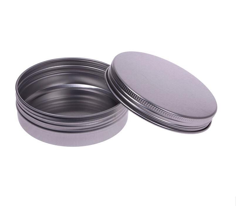 100ml Empty Refillable Cream Containers Aluminum Makeup Case Cosmetic Jars Sample Jar Makeup Tools
