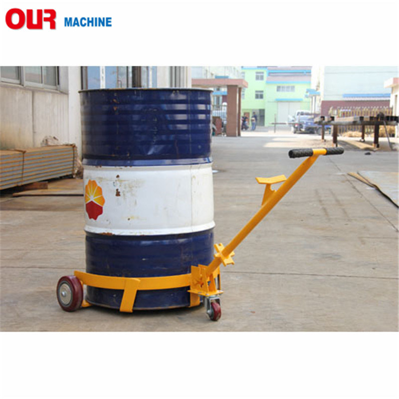 China Manufacturer 500kg Ultra Type Mechanical Oil Drum Hydraulic Hand Lift Trolley