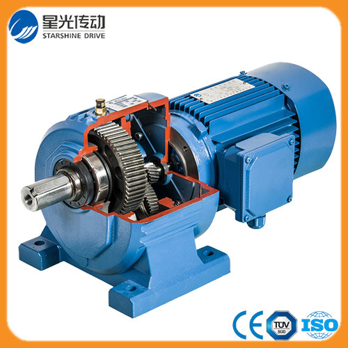 R Series Helical Coaxial Reduction Gear Drive Helical Geared Motor