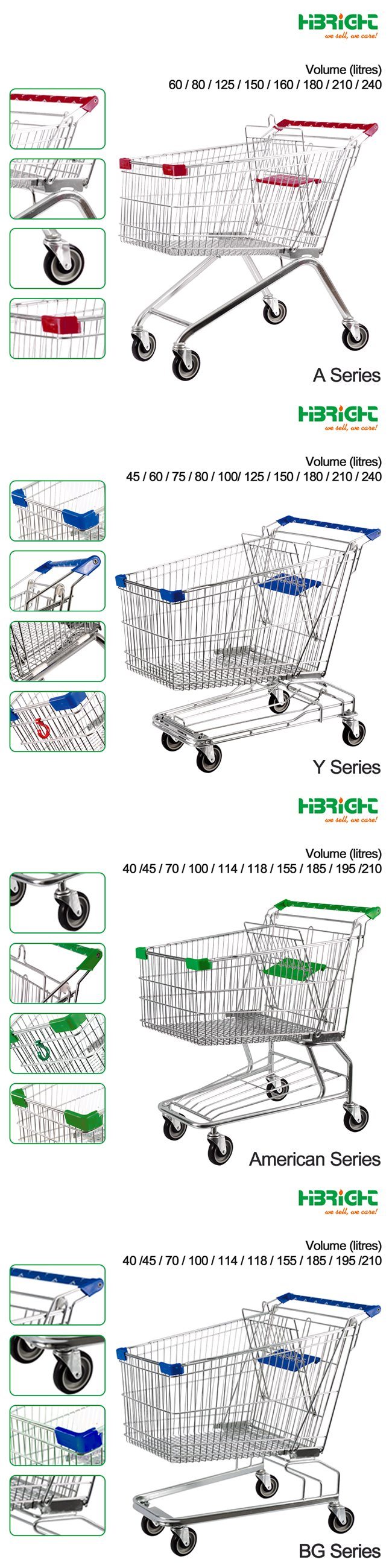 Highbright Multiple Styles Shopping Cart Shopping Trolley