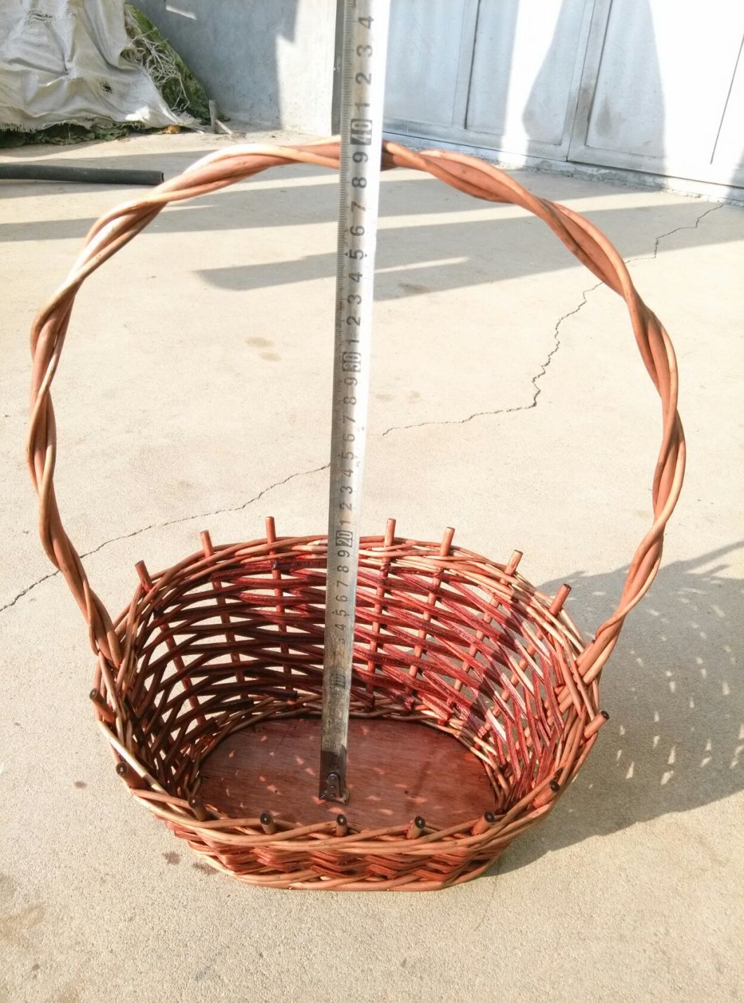 Brown Willow Wicker Hanging Basket