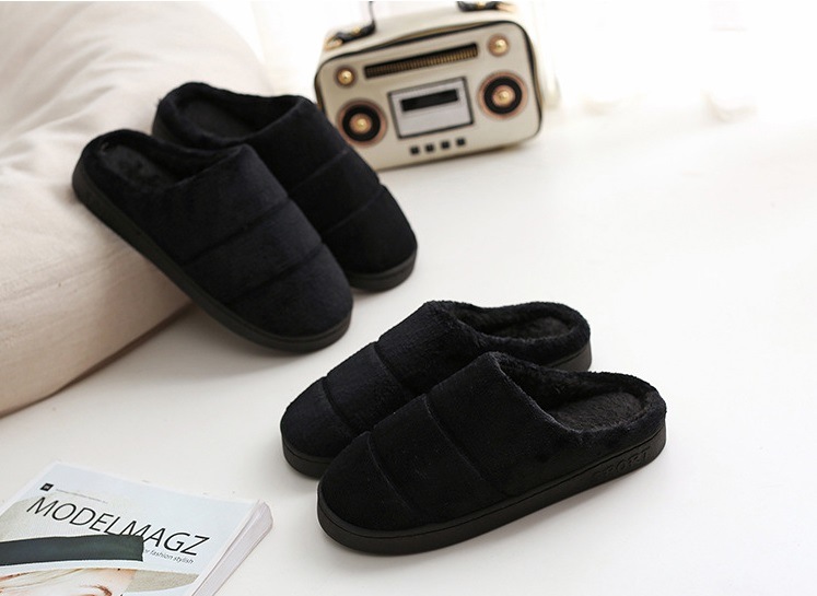 Personalized Coral Fabric Comfortable Soft Sheepskin Indoor Footwear