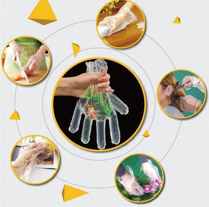 PE Disposable Household Gloves Surgical Gloves Transparent Gloves