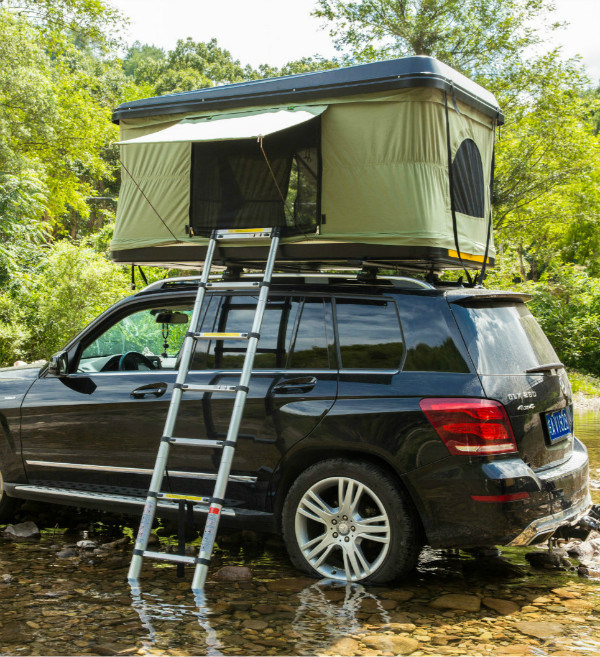 2 Men Camping Car Roof Top Pop up Tents for Expedition