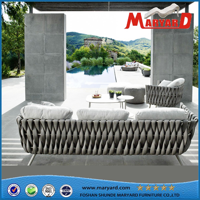 Garden Furniture Rope Woven Aluminum Outdoor Furniture Sofa Set