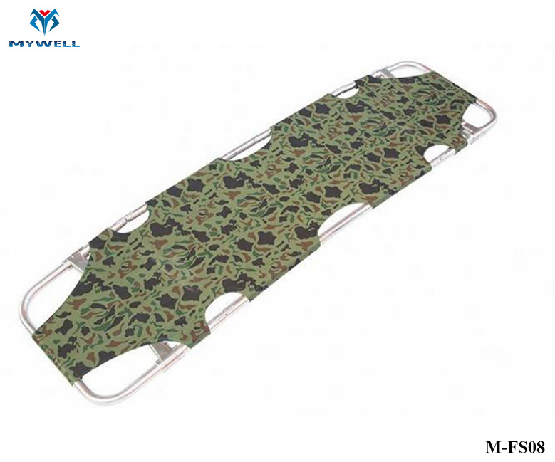 M-Fs08 Portable Medical Flexible Hospital Folding Military Stretcher