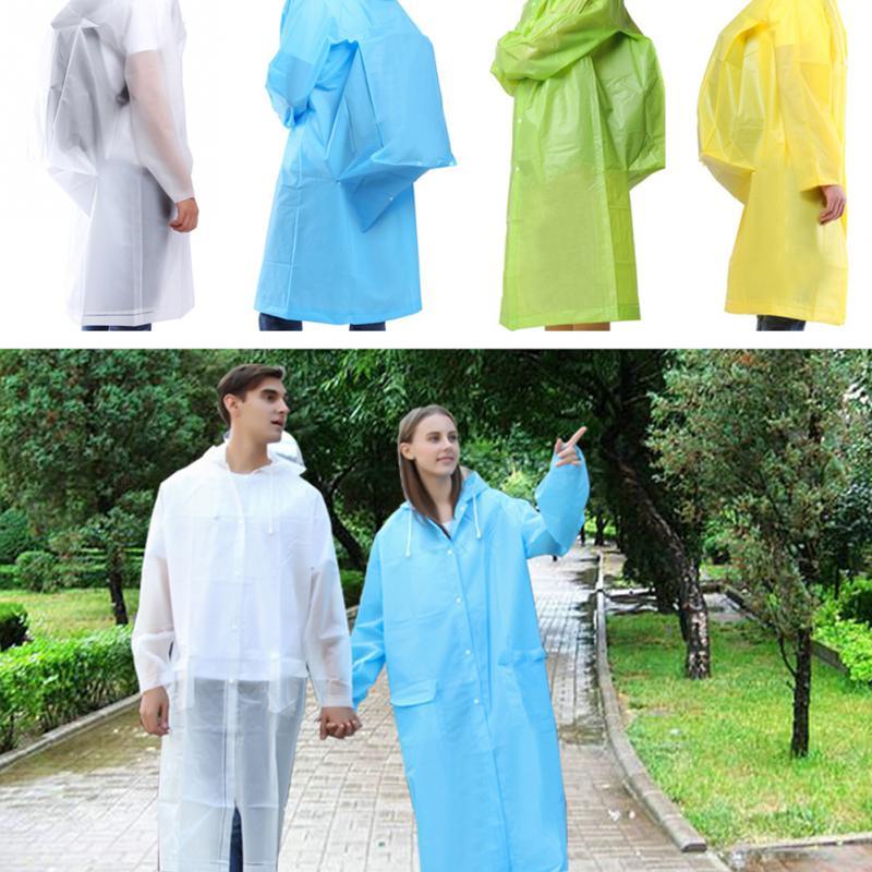 Adult's Waterproof Polyester PVC Raincoat Outdoor Worwear