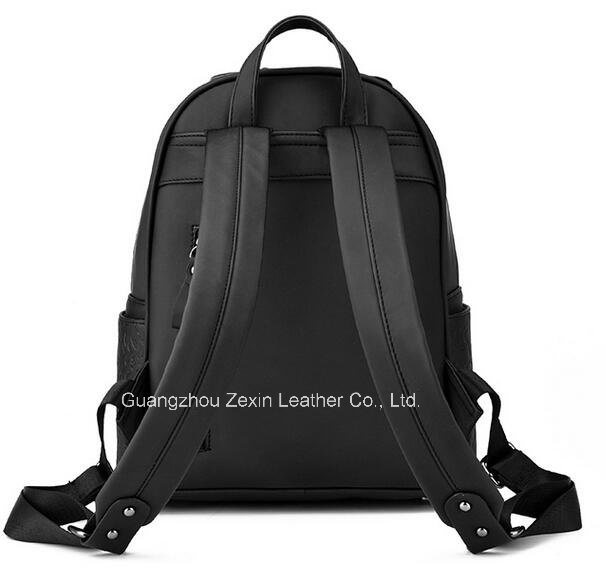 Hot Selling Ladies Black Flower Print Backpack (ZX20380)