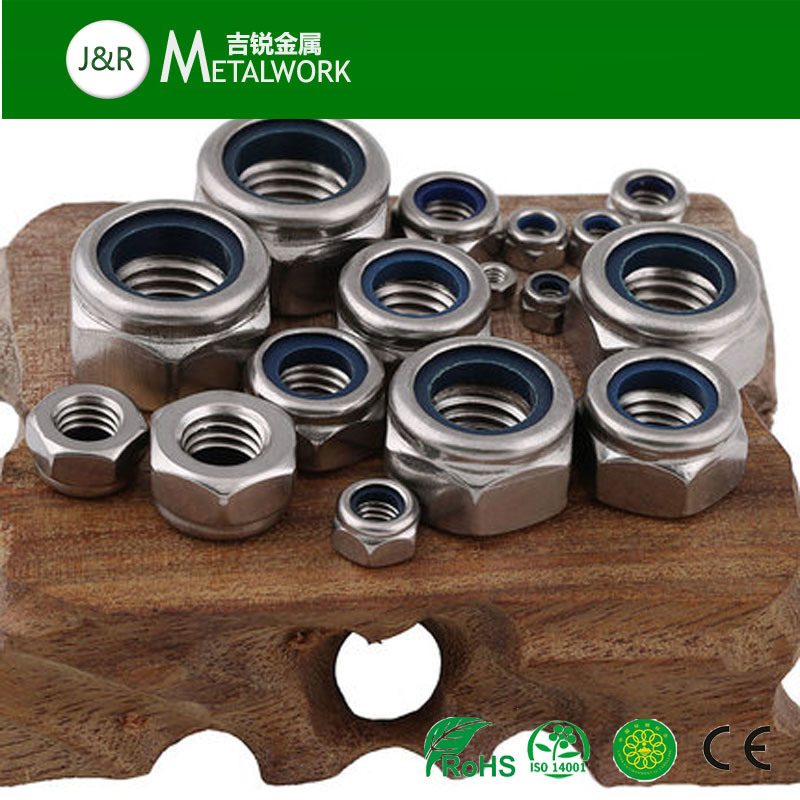 A2 A4 DIN985 Stainless Steel Nylon Insert Lock Nut (SS304 SS316)