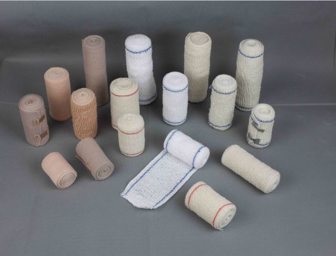 Bleached Cotton Crepe Elastic Bandage/ Spandex Crepe Elastic Bandage