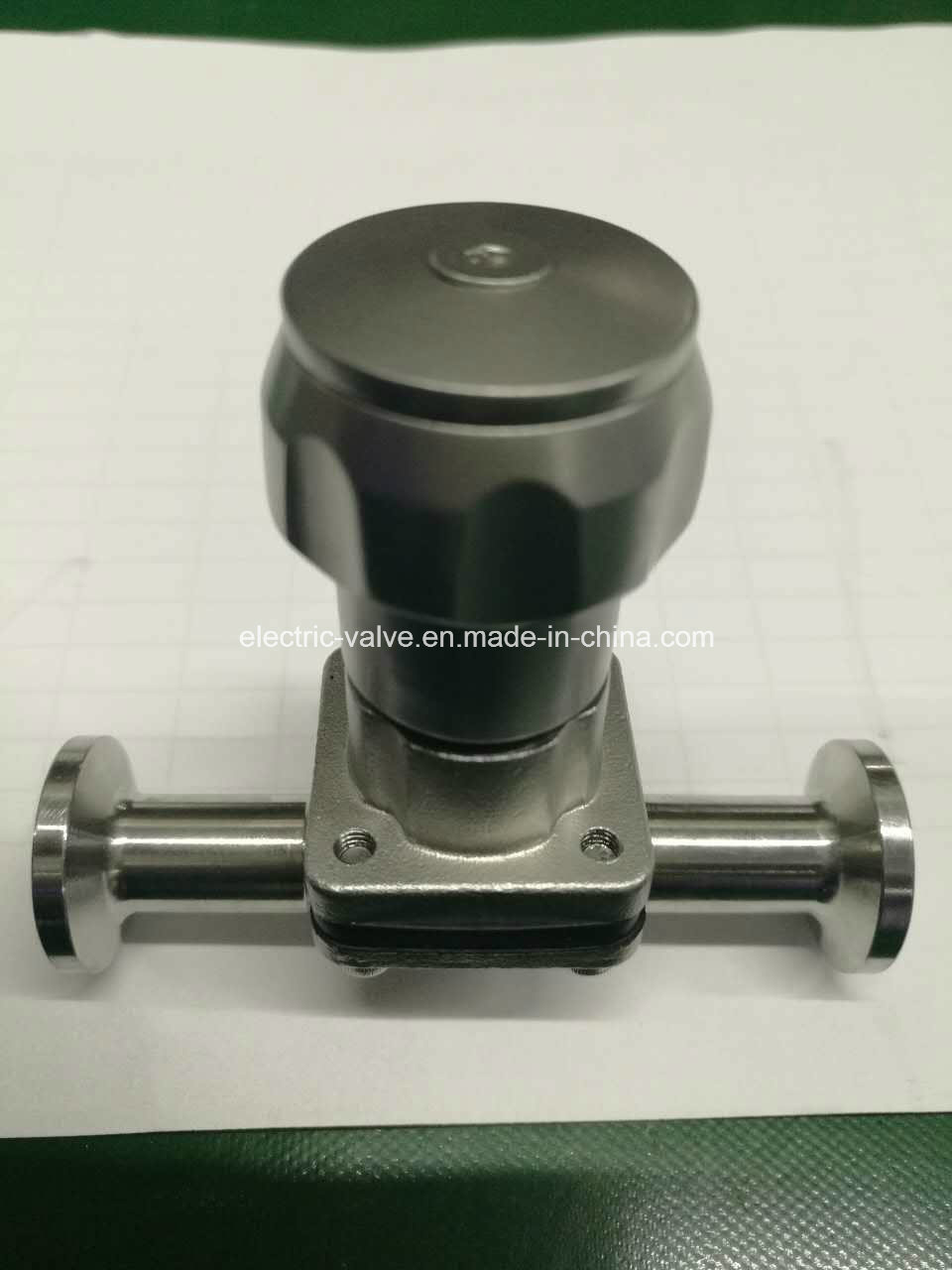 Stainless Steel Handle Clamped Sanitary Diaphragm Valve