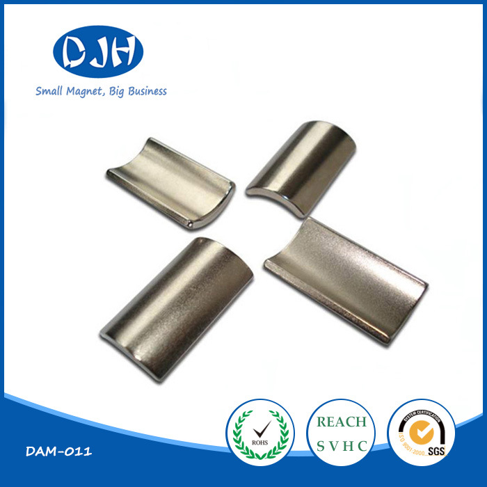 Small Size Sintered NdFeB Arc Permanent Neodymium Magnet for Motor