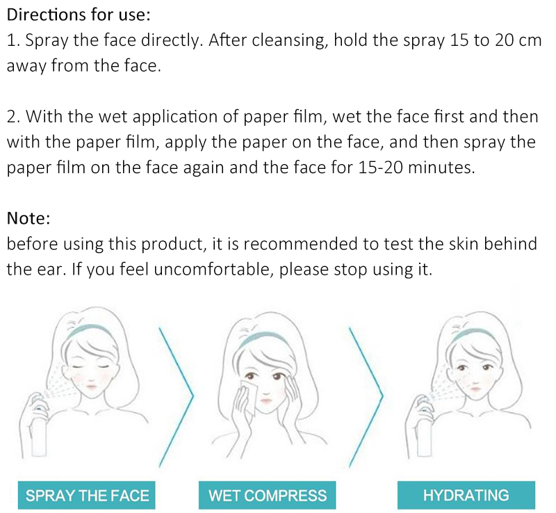 Private Label Moisturizing Hydrating Face Spray 100ml