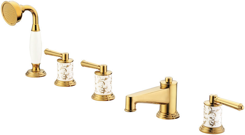 Luxury Timeless Superb Zf-310-3 Five-Hole Bath Mixer Faucet