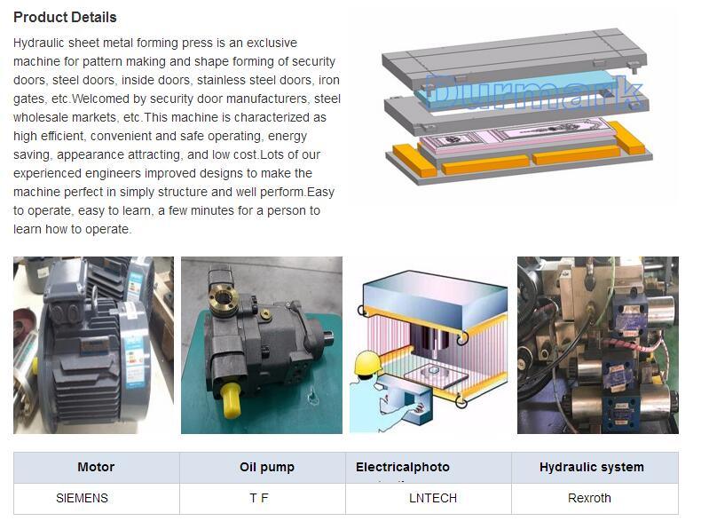 Door Panel Hot Press Machine / Core Board Moulded/Door Skin Machine