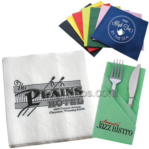 Custom Printing Hotel Restaurant Dust Free Airlaid Napkins