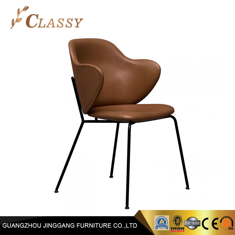 Modern Banquet Furniture Brown Leather Restaurant Chair Furniture