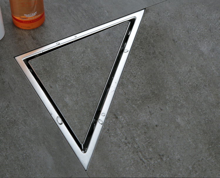 New Style Triangle Bathroom Stainless Steel Shower Floor Drain