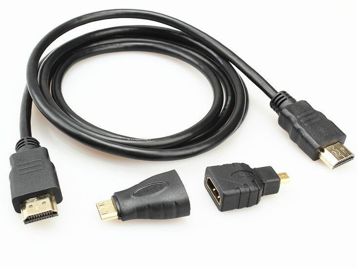 HDMI to HDMI/Mini HDMI/Micro HDMI Cable