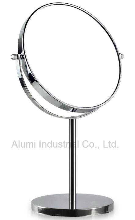 Round Shape Double Sided Table Stand Mirror Desktop Mirror