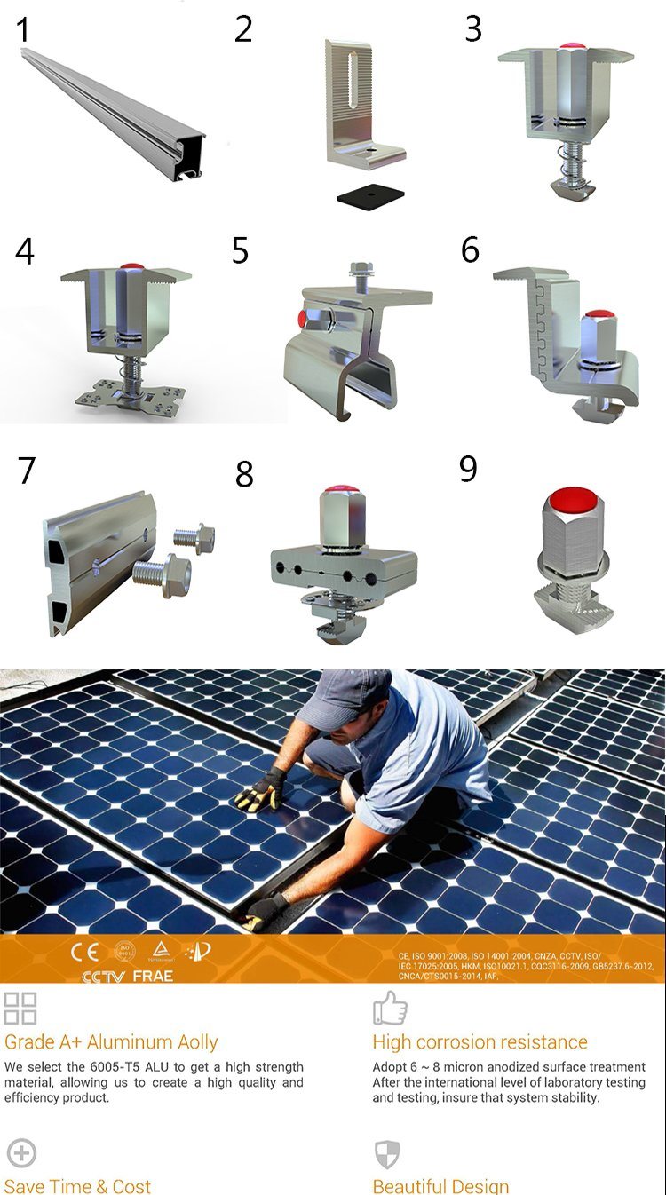 New Design Tin Roof Solar Mounting Brackets