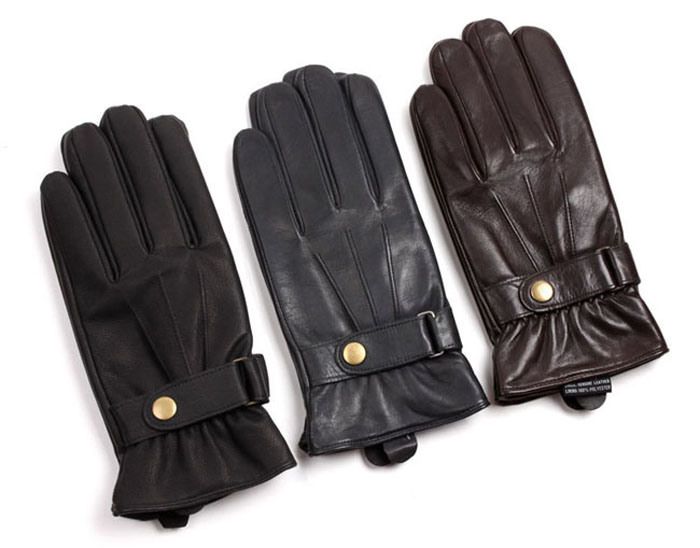 Men Fashion Winter Warm Leather Motorcycle Driving Sports Gloves (YKY5195)