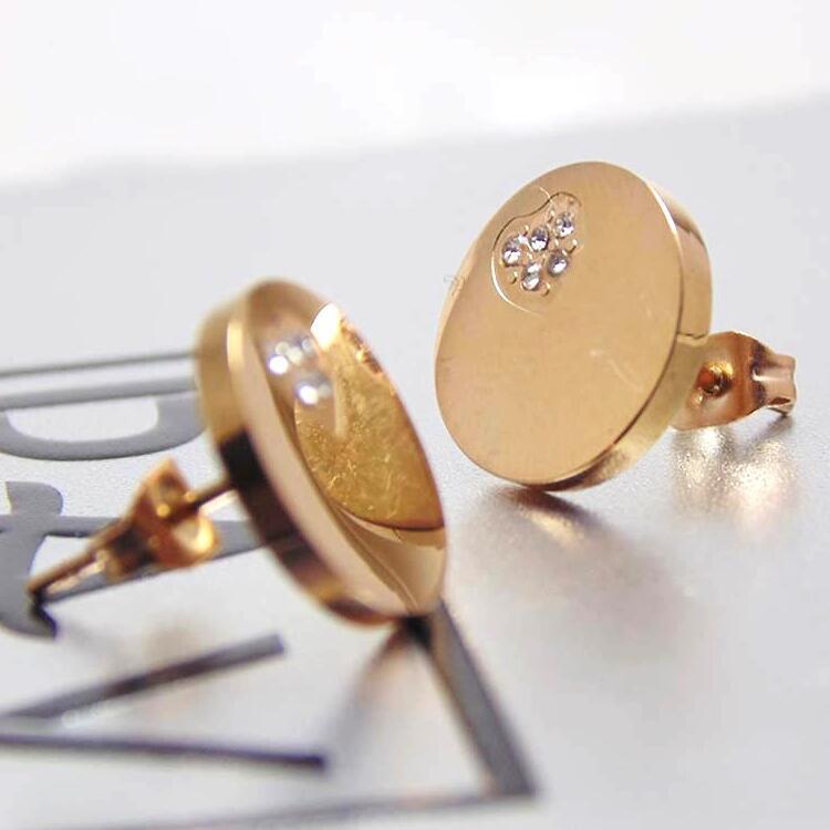 Imitation Jewelry Gift Girls Fashion Diamond Wedding Stud Earring